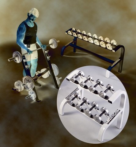 Dumbbell Rack, 4 Pair Double Level