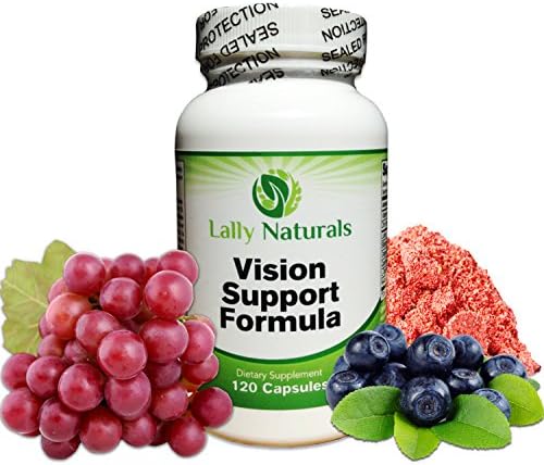Vision Support Eye Supplement with Lutein, Bilberry, Grape Seed, Beta Carotene, Zinc and more..(120 count) โ
Best Eye Vitamins for Healthy Eyes โ