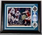 Reggie Wayne Autographed Framed 8 x 10 Photograph and Medallion Set from The Highland Mint