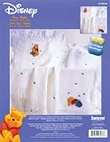 Janlynn Cross Stitch Kit, 43-1/2-Inch by 34-Inch, Pooh Baby Afghan