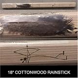 Bamboo Rainstick with Wood Burned Designs from Indonesia, 40