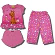 Scooby-Doo "Loveable Scooby" 3 piece Pink Pajama Set for Girls