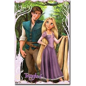 Tangled Movie Rapunzel and Flynn Poster Print - 22x34