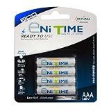 Yuasa Enitime AAA Pre-Charged Rechargeable Batteries (4-Pack) by 