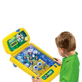 WhoBob WhatPants? SpongeBob Electronic Tabletop Pinball Game Arcade Lights & Sounds
