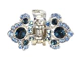 Hair Clip - Butterfly Wings - Lt Sapp Crystal (28)