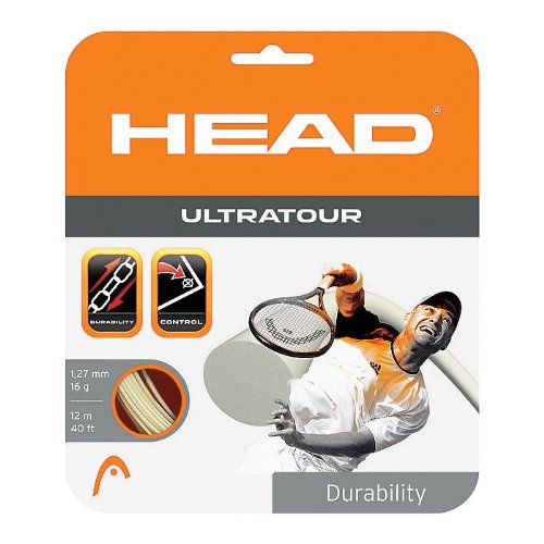 Head Ultra Tour Tennis String Set - 16L gauge - Silver