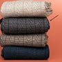 Vertical Stripe Pima Cotton Socks - Over The Calf