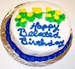 Chocolate Chip Decorated Cake Single Layer 8" Round