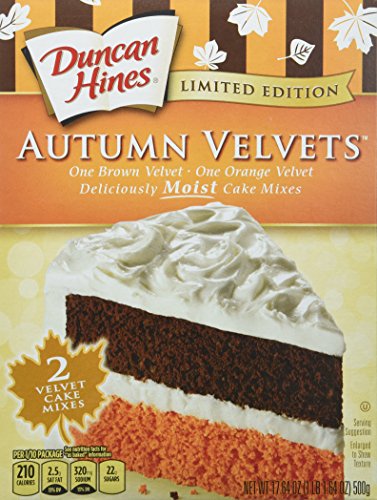 Duncan Hines Limited Edition Autumn Velvets Cake Mix (Pack of 2)