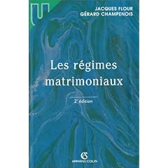 Les r�gimes matrimoniaux