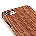iPhone 7 Case, Walcase [Bamboo][Shockproof][Anti-scratch] Premium Natural Wood Grain Flexible Wooden TPU Hybid Bumper Case Back Cover for iPhone 7 Generation (2016), Brown
