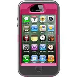OtterBox Defender Series Hybrid Case & Holster for iPhone 4 & 4S - Peony Pink / Gunmetal Grey