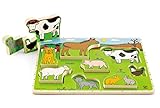 Hape(ハペ)  ファームアニマルズ スタンドアップパズル E1450