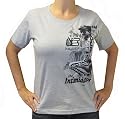 Dale Earnhardt Womens All Her Cylinders Grey T-Shirt