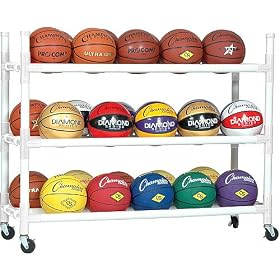 Buy Champion Sports 30-Ball Heavy-Duty Ball Storage Cart