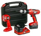 Black & Decker HPD1402KF 14.4-Volt Ni-Cad 3/8-Inch Cordless Drill/Driver Kit with Flashlight