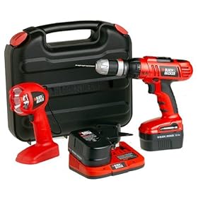 Black & Decker HPD1402KF 14.4-Volt Ni-Cad 3/8-Inch Cordless Drill/Driver Kit with Flashlight