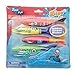 4 Pack Dive Rockets on Clipstrip Swim Fun Glides Under Water for Ages 5+