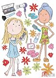 Home Decor Mural Art Wall Paper Stickers-Home girls IHS-304A