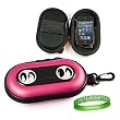 Microsoft Zune Dock Portable Speaker Pink Carrying Case for all models of Zune ( HD , 4 GB , 8 GB , 16 GB, 32 Gb, 64 Gb, 120 GB ) + Vangoddy Live * Laugh * Love Wrist band!!!