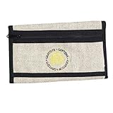 Embroidered Hemp Organizer Wallet