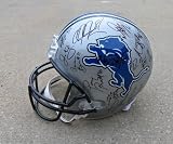 2011 DETROIT LIONS TEAM Signed Helmet STAFFORD++ PROOF COA + HOLOGRAM