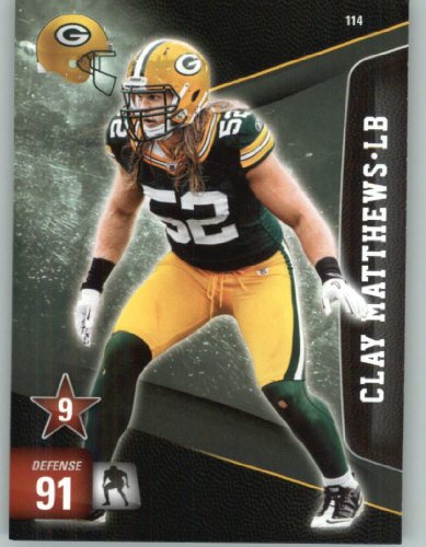 2011 Adrenalyn XL #114 Clay Matthews - Green Bay Packers (Football Cards)