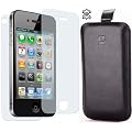 Indigo Echt Leder H�lle f�r Apple iPhone 4 / 4S