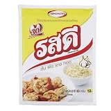 Thai Garlic Flavor Powder Ingredient for Soup, Fried 80 gm Unit (5 Packs)