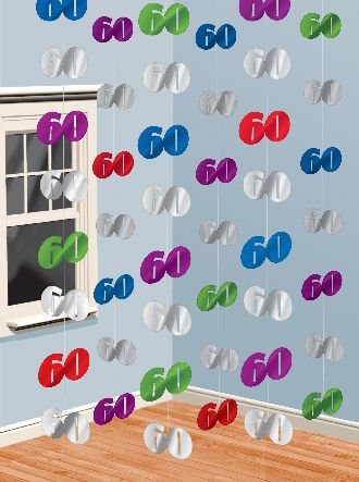 Ketten-Girlande '60er Geburtstag', 6 x 2 m