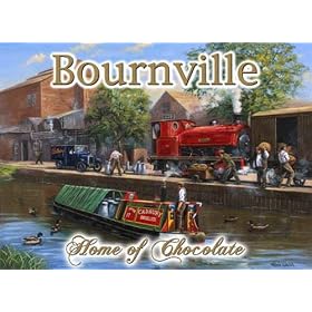 Kevin Walsh Bourneville Home of Chocolate Large Metal Sign