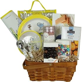 Cookies and Tea Grandparents Survival Gift Basket for Baby and Grandparents by European Gift Baskets