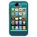 Otterbox Defender Series Hybrid Case & Holster for iPhone 4 & 4S  - Retail Packaging - Light Teal/Deep Teal
