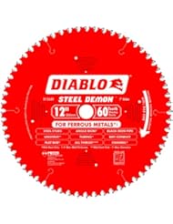 Home Improvement: Freud D1260F Diablo Ferrous Cutting Saw Blade - Mild Steel- Low RPM- 12 inch x 60t TCG Perma-Shield Coated - Freud