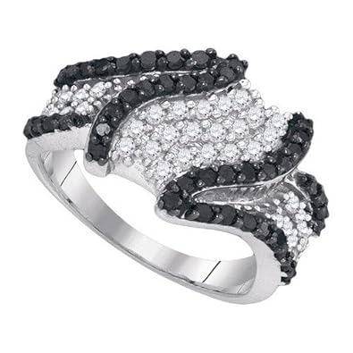 Cheap Girls Jewelry 1.00CTW BLACK DIAMOND FASHION RING For Sale