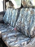 Exact Seat Covers, FD49 XD3-C, 2010 Ford F150 XLT Super Crew and Cab Front and Back Seat Set Custom Exact Fit Seat Covers, XD3 Camo Waterproof Endura