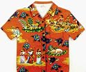 ALOHA SHIRT COASTERS - SET OF 4 - HULA PARTYWARE