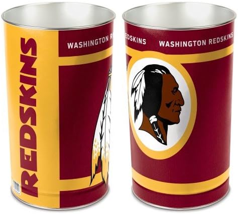Washington Redskins 15" Wastebasket Trash Can NFL Football