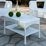 Key West All-Weather Wicker Coffee Table Color - Whisky