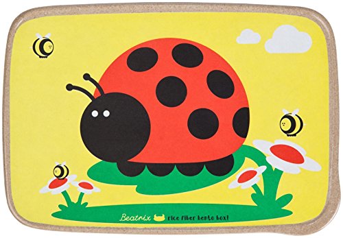 Beatrix New York Rice Fiber Bento Box: Juju (Ladybug), Yellow, One Size
