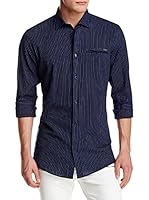 ZZ_RNT23 Camisa Hombre (Azul Marino)