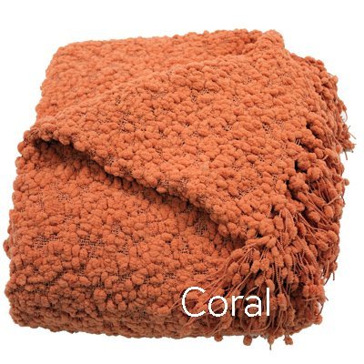 Woven Workz 051-061 Betsy Throw - Coral
