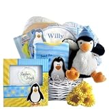 Pudgy Penguin Baby Boy Gift Basket