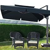 Milano 10 Foot Square Offset Patio Umbrella