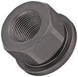 TE-CO Flanged Hex Nut, 12L14 Steel With Black Oxide Finish, UNF 7/8-14 Thread Size (Pack of 2)