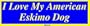I Love My American Eskimo Dog Large Bumper Sticker