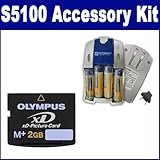 Fujifilm Finepix S5100 Digital Camera Accessory Kit includes: XD2GB Memory  ....