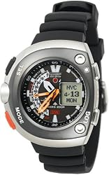 Citizen Men's JV0020-12F Eco-Drive 20th Anniversary Aqualand Black Metric Dive Watch