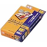 アイリスオーヤマ ラミネートフィルム 100ミクロン(名刺サイズ)/1箱100枚入 LZ-NC100